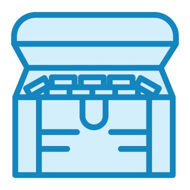 hazine sandığı simgesinin vektör çizimi