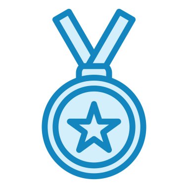 Madalya. Web simgesi basit illüstrasyon 