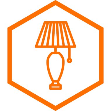 Modern lamba simgesinin vektör illüstrasyonu