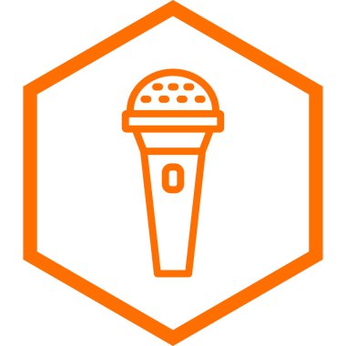 mikrofon simgesi. vektör illüstrasyonu