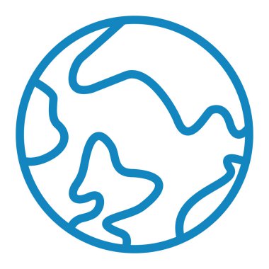 Dünya gezegeni. Basit resimleme