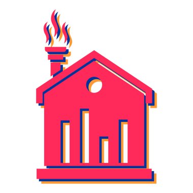 house baca simgesi vektör çizimi tasarımı