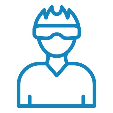 Adamım. Web simgesi basit illüstrasyon