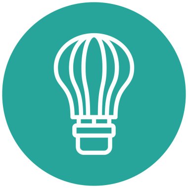 sıcak hava balonu simgesi, vektör illüstrasyonu