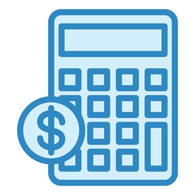 hesap makinesi simgesi vektör illüstrasyonu