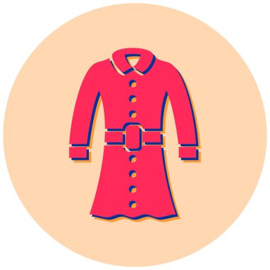 Ceket. Web simgesi basit illüstrasyon