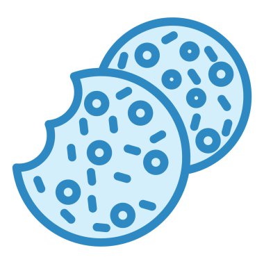 Kurabiye. Web simgesi basit illüstrasyon