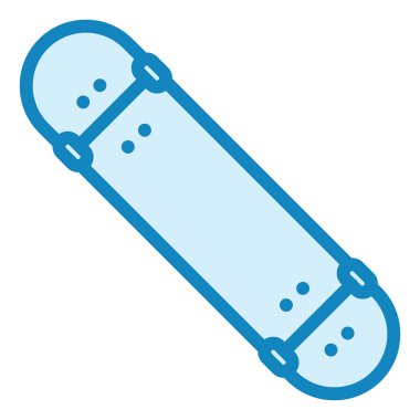 Kaykay. Web simgesi basit illüstrasyon 