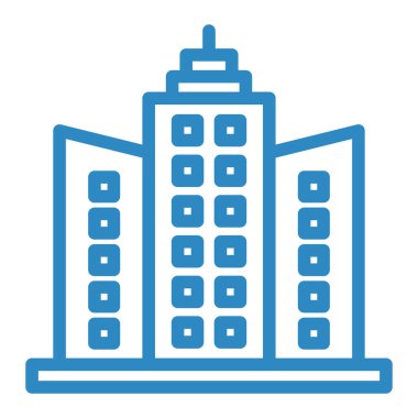 Bina. Web simgesi basit illüstrasyon