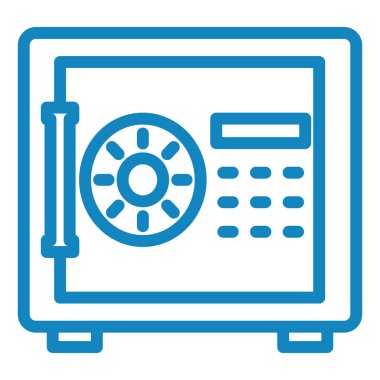 Güvenli vektör simgesi modern basit illüstrasyon