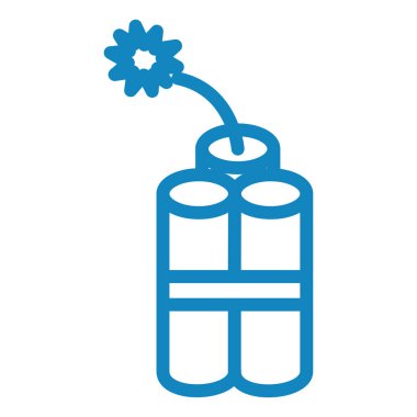 Beyaz zemin üzerinde siyah tarzda ateş bombası simgesi izole edildi