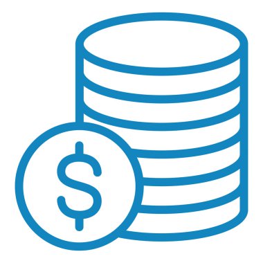 Dolar. Web simgesi basit tasarım