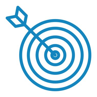 Hedef. Web simgesi basit illüstrasyon