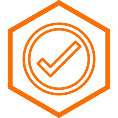 Moda biçimi izole edilmiş arkaplanda işaret simgesini işaretle