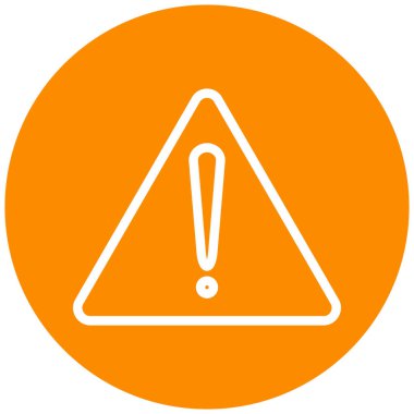 uyarı işareti simgesi, vektör illüstrasyonu