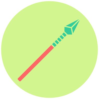 Mızrak simgesinin vektör illüstrasyonu