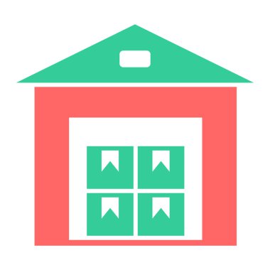 Ev. Web simgesi basit illüstrasyon