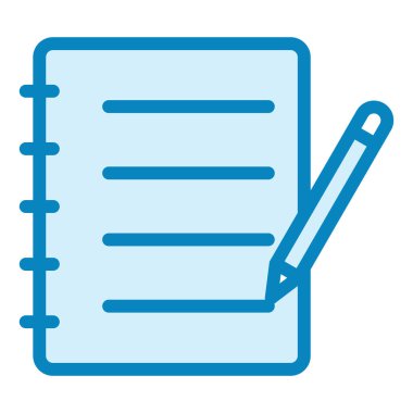 Not defteri. Web simgesi basit illüstrasyon