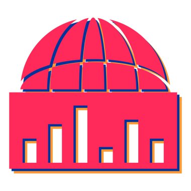 seo ve finans simgesinin vektör illüstrasyonu