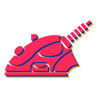 Bir demir simgesinin vektör illüstrasyonu