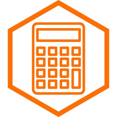 hesap makinesi simgesi, vektör illüstrasyonu