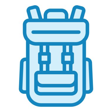 Kamp Çantası modern ikon vektör illüstrasyonu 