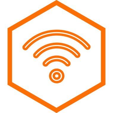 wifi sinyal simgesi, vektör illüstrasyonu