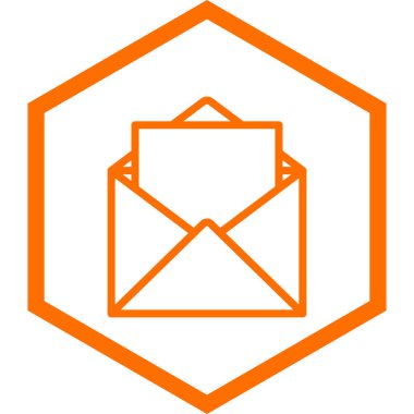 Posta simgesinin vektör illüstrasyonu