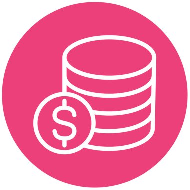 Dolar parası. Basit resimleme