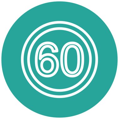 sıfır numara simgesi, vektör illüstrasyonu