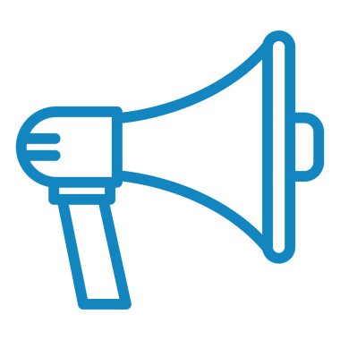 Megafon. Web simgesi basit illüstrasyon