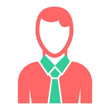 Adamım. Web simgesi basit illüstrasyon