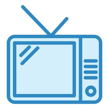 Televizyon modern simge vektör illüstrasyonu 