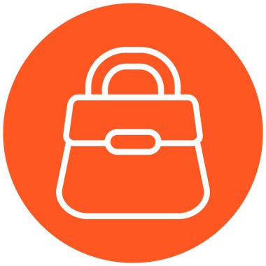 Çanta. Web simgesi basit illüstrasyon