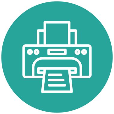 yazıcı modern simge vektör illüstrasyonu