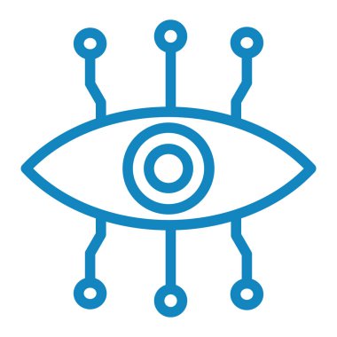 robot. Web simgesi basit illüstrasyon