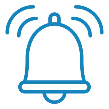 Zil. Web simgesi basit illüstrasyon