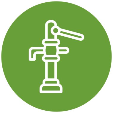 Bir boru simgesinin vektör illüstrasyonu