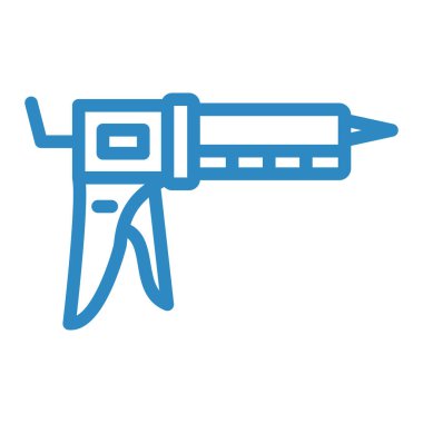Caulk Gun modern ikon vektör çizimi  