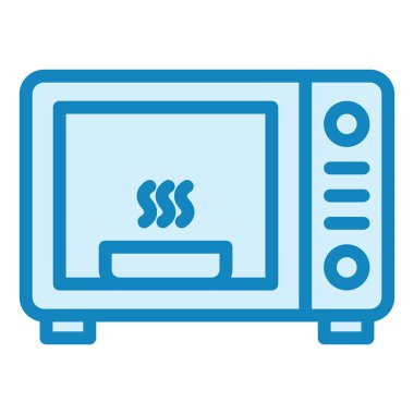 Mikrodalga. Web simgesi basit illüstrasyon 