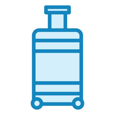 bagaj modern simge vektör illüstrasyonu 