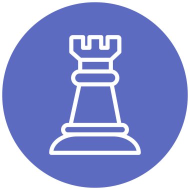 Satranç. Web simgesi basit illüstrasyon