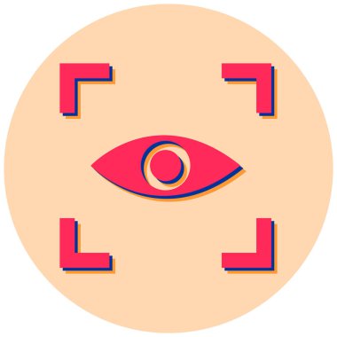 Göz. Web simgesi basit illüstrasyon