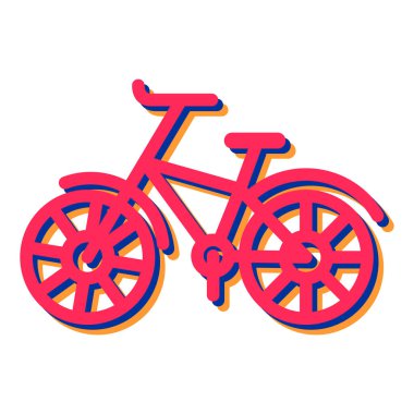 bisiklet ikonu vektör illüstrasyonu