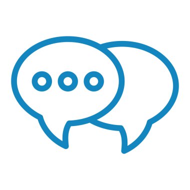 Sohbet kabarcıklar simge vektör çizim