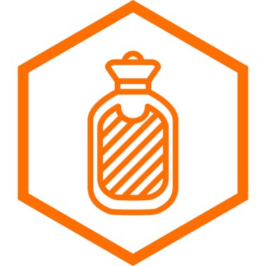 Bir askeri çanta simgesinin çizimi