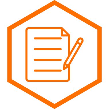 Belge. Web simgesi basit illüstrasyon