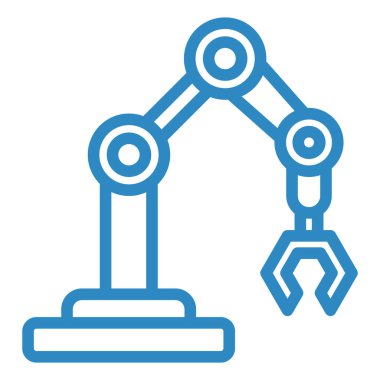 Robot kol ikonu. Web tasarımı için robot el vektör çizimi sembolü