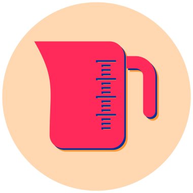 Beher. Web simgesi basit tasarım