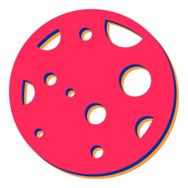 Yemek ikonu. beyaz arkaplanda karpuz vektör çizimi